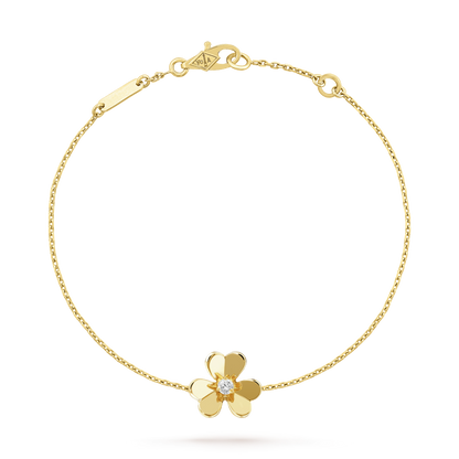 [ECHO ]FRIVOLE GOLD FLOWER PINK MALACHITE BRACELET