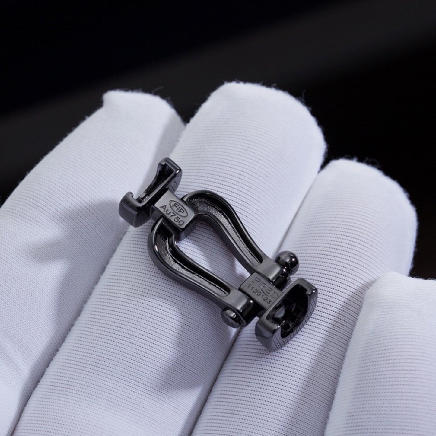 [ECHO ]FORCE LARGE SERIES HORSESHOE BLACK SAMURAI BRACELET