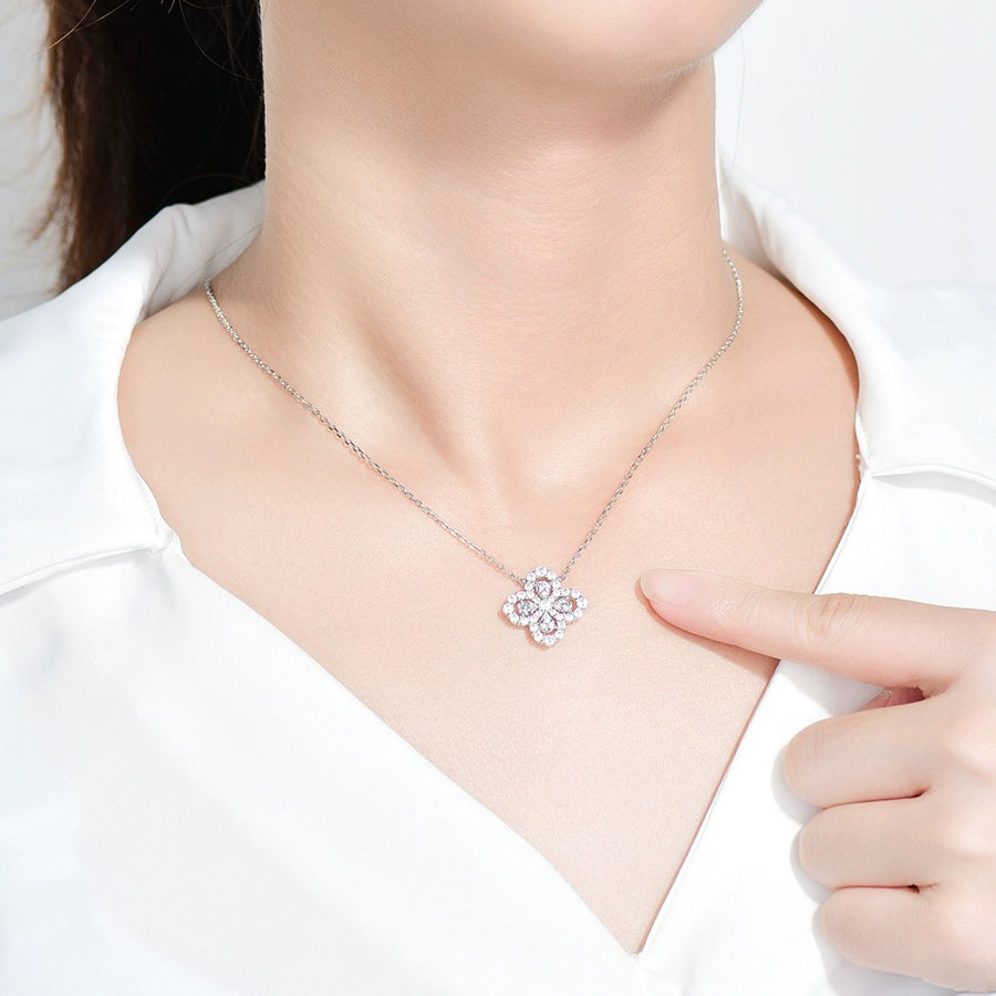 [ECHO ]LOOP NECKLACE FULL MOTIF DIAMOND 16MM MULTIPLE COLORS