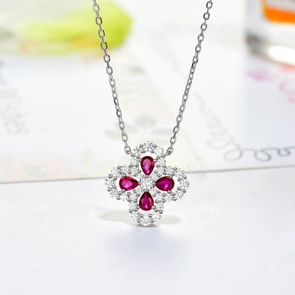 [ECHO ]LOOP NECKLACE FULL MOTIF DIAMOND 16MM MULTIPLE COLORS