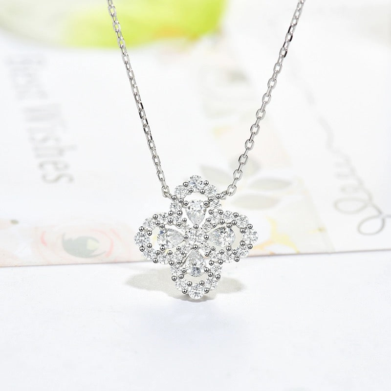 [ECHO ]LOOP NECKLACE FULL MOTIF DIAMOND 16MM MULTIPLE COLORS