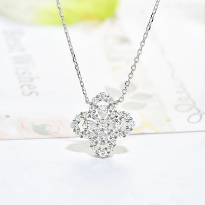 [ECHO ]LOOP NECKLACE FULL MOTIF DIAMOND 16MM MULTIPLE COLORS