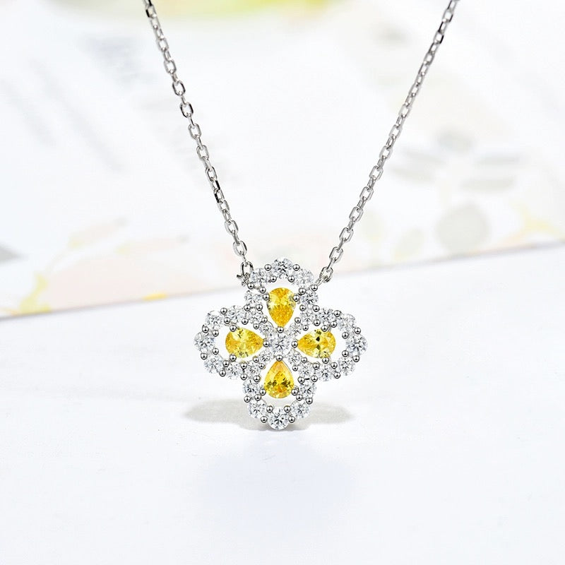 [ECHO ]LOOP NECKLACE FULL MOTIF DIAMOND 16MM MULTIPLE COLORS