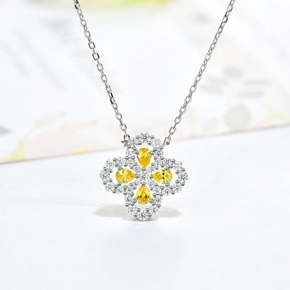 [ECHO ]LOOP NECKLACE FULL MOTIF DIAMOND 16MM MULTIPLE COLORS