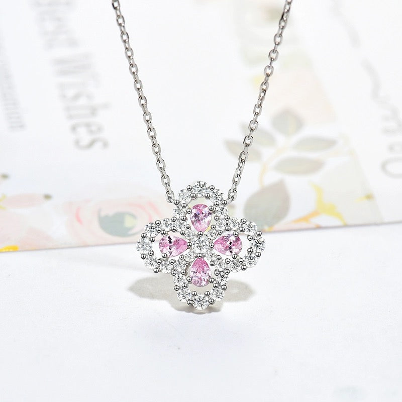 [ECHO ]LOOP NECKLACE FULL MOTIF DIAMOND 16MM MULTIPLE COLORS