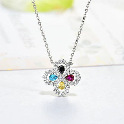 [ECHO ]LOOP NECKLACE FULL MOTIF DIAMOND 16MM MULTIPLE COLORS