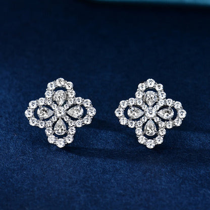 [ECHO ]LOOP EARRINGS FULL MOTIF DIAMOND 16MM