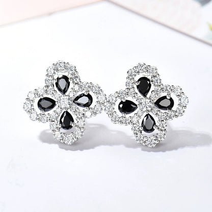 [ECHO ]LOOP EARRINGS FULL MOTIF DIAMOND 16MM