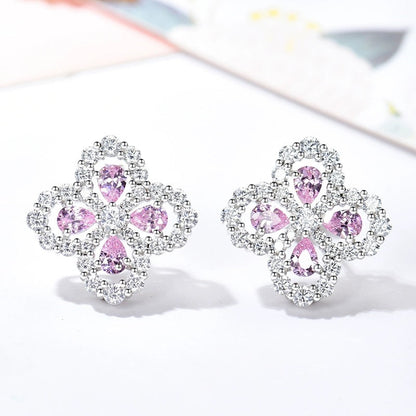 [ECHO ]LOOP EARRINGS FULL MOTIF DIAMOND 16MM