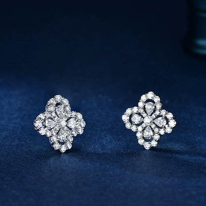 [ECHO ]LOOP EARRINGS FULL MOTIF DIAMOND 16MM