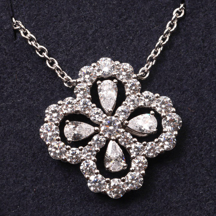 [ECHO ]LOOP NECKLACE FULL MOTIF DIAMOND 16MM MULTIPLE COLORS