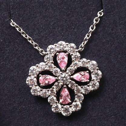 [ECHO ]LOOP NECKLACE FULL MOTIF DIAMOND 16MM MULTIPLE COLORS