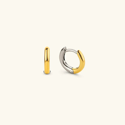 [Echo Fine]Ingrid Two Tone Hoop Earring