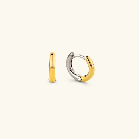 [Echo Fine]Ingrid Two Tone Hoop Earring