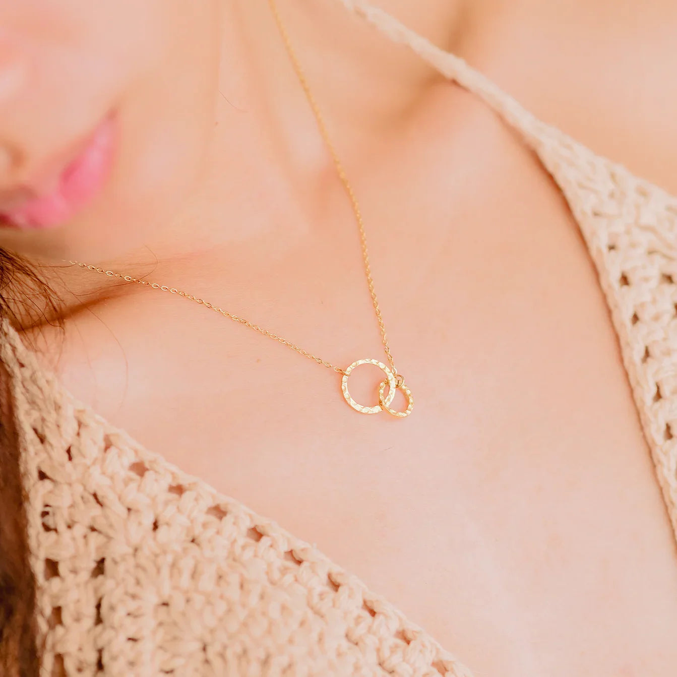 [Echo Fine]Isabelle Gold Hoop Necklace