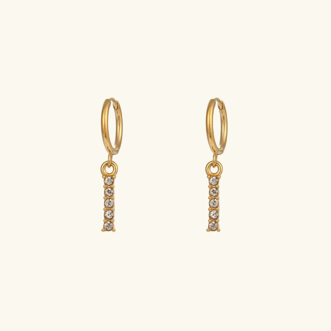 [Echo Fine]Wilhemina Initial Letter Earrings