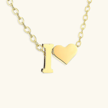 [Echo Fine]Ria Initial Letter Gold Necklace