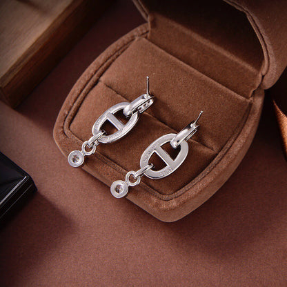 [ECHO ]HM CHAINE DIAMOND EARRINGS