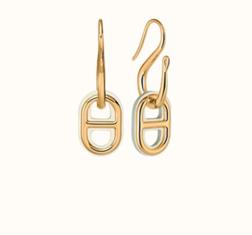 [ECHO ]HM O'MAILLON GOLD EARRINGS