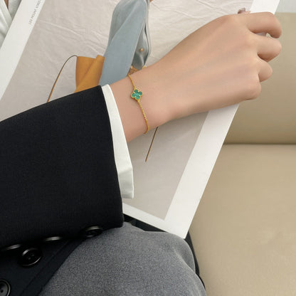 [ECHO ]CLOVER BRACELET MALACHITE 1 MOTIF