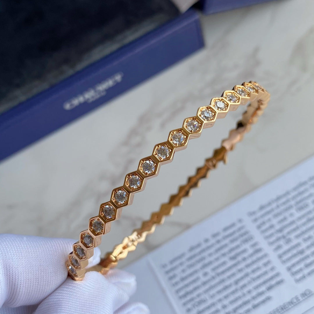 [ECHO ]BEE LOVE GOLD BRACELET FULL DIAMOND