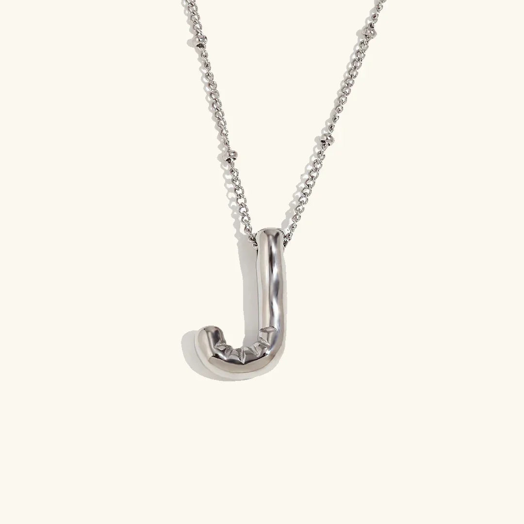 [Echo Fine]Balloon Gold Initial Necklace