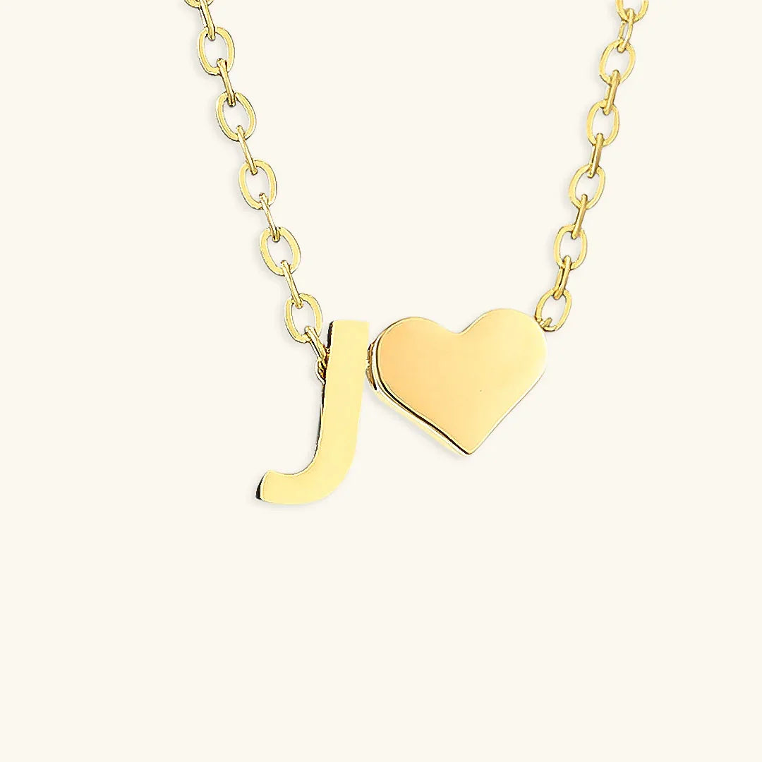 [Echo Fine]Ria Initial Letter Gold Necklace