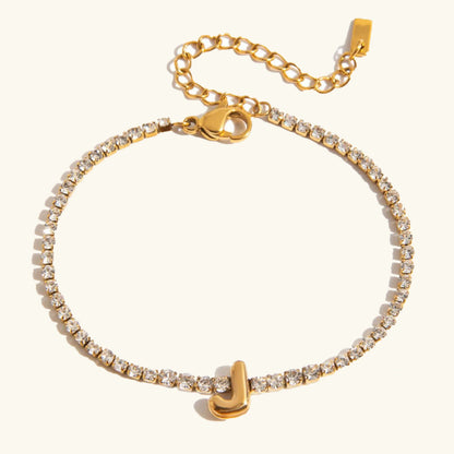 [Echo Fine]Avaria Bubble Letter Tennis Bracelet