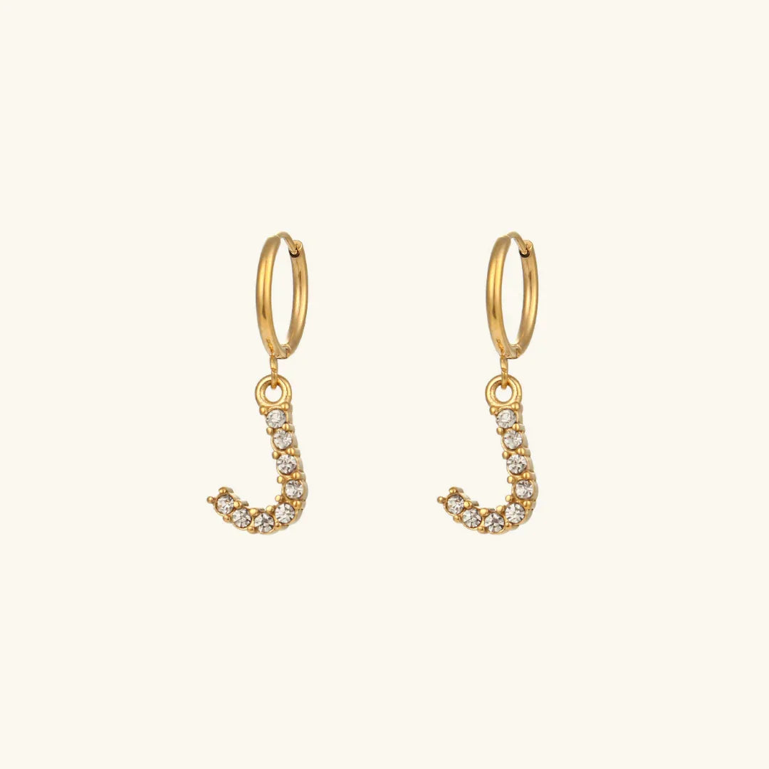[Echo Fine]Wilhemina Initial Letter Earrings
