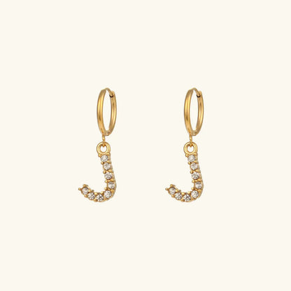 [Echo Fine]Wilhemina Initial Letter Earrings