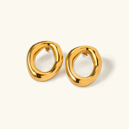 [Echo Fine]Raquel Open Oval Earrings