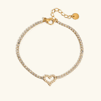 [Echo Fine]Patrice Diamond Heart Bracelet