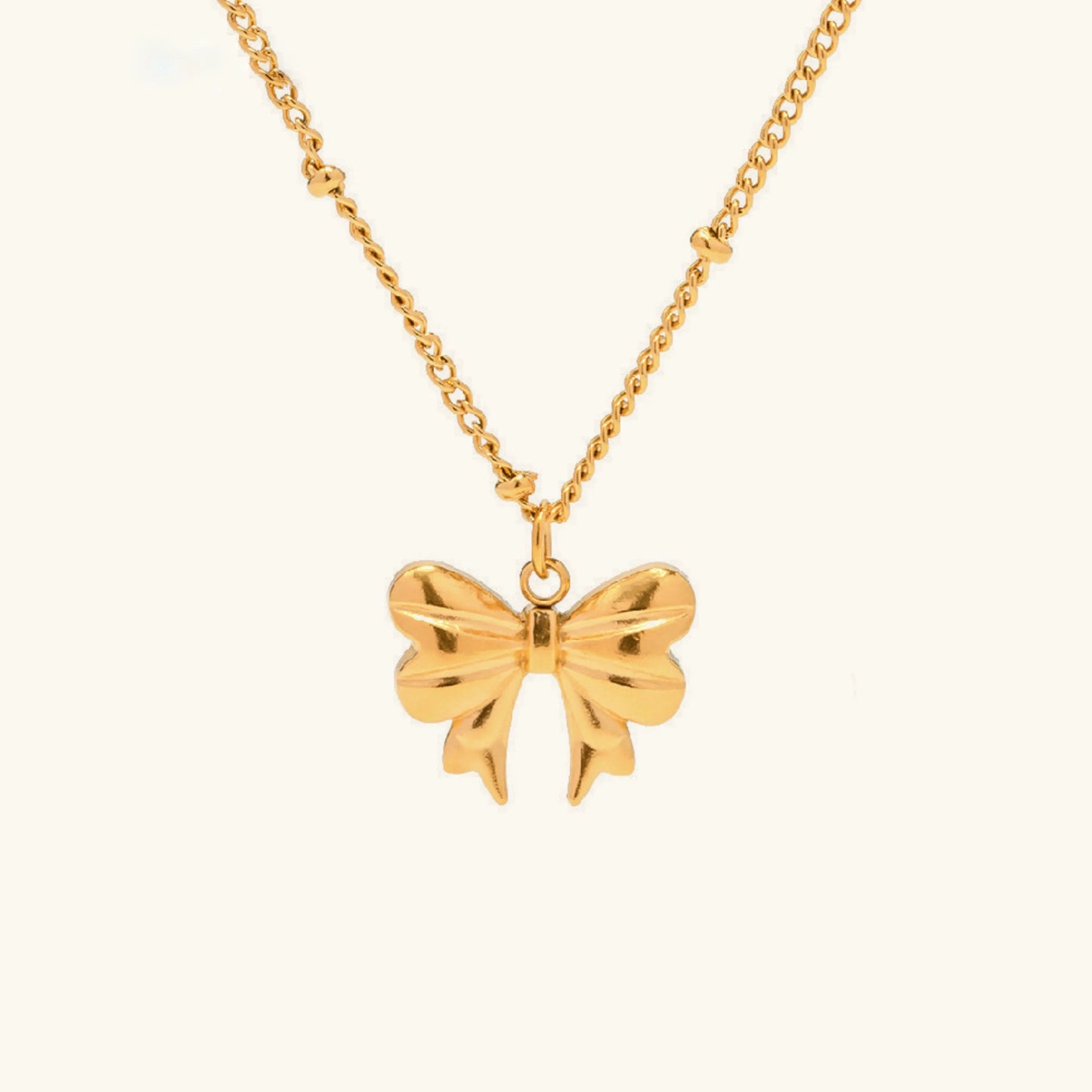 [Echo Fine]June Bow Necklace
