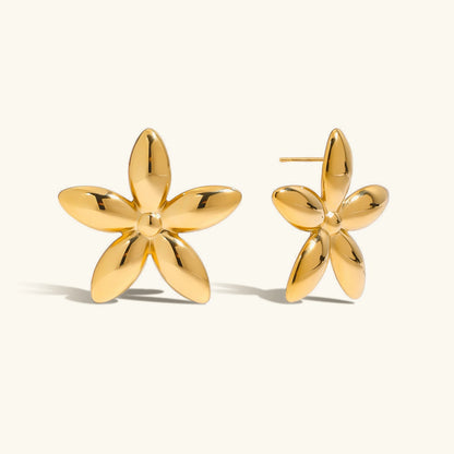 [Echo Fine]Monica Floral Gold Earrings