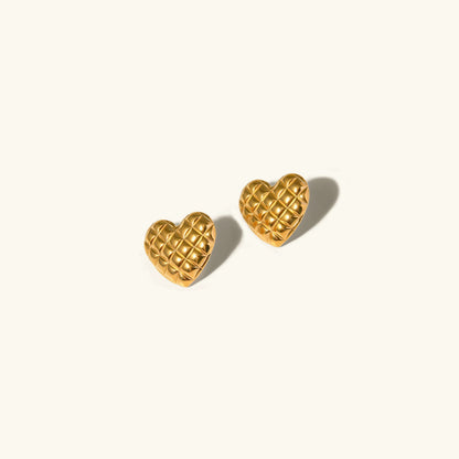 [Echo Fine]Irina Gold Heart Earrings