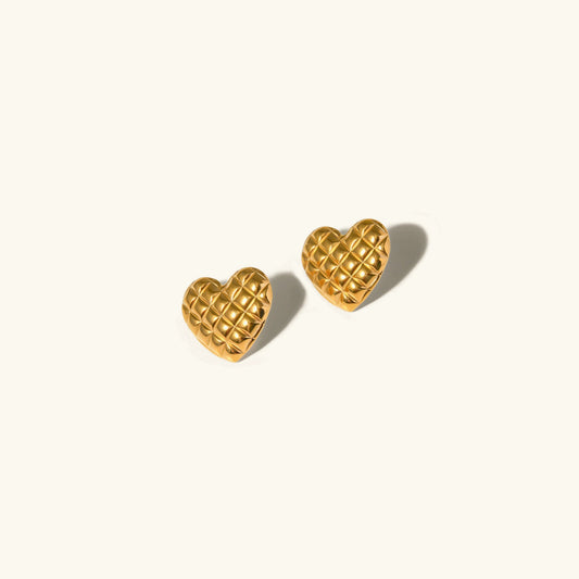 [Echo Fine]Irina Gold Heart Earrings