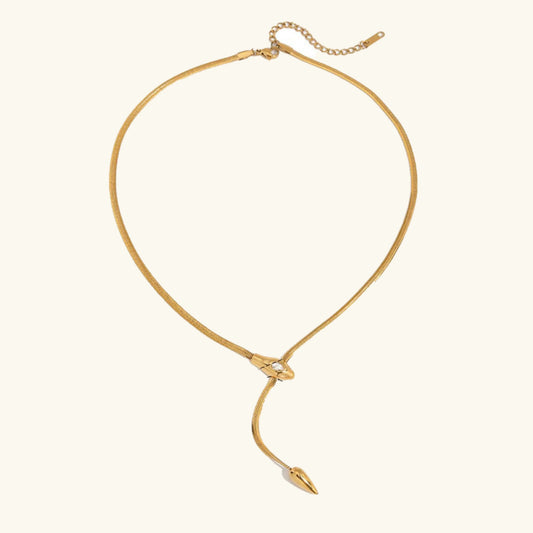[Echo Fine]Zarelle Gold Serpentine Pendant