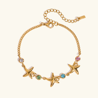 [Echo Fine]Kristine Golden Starfish Bracelet