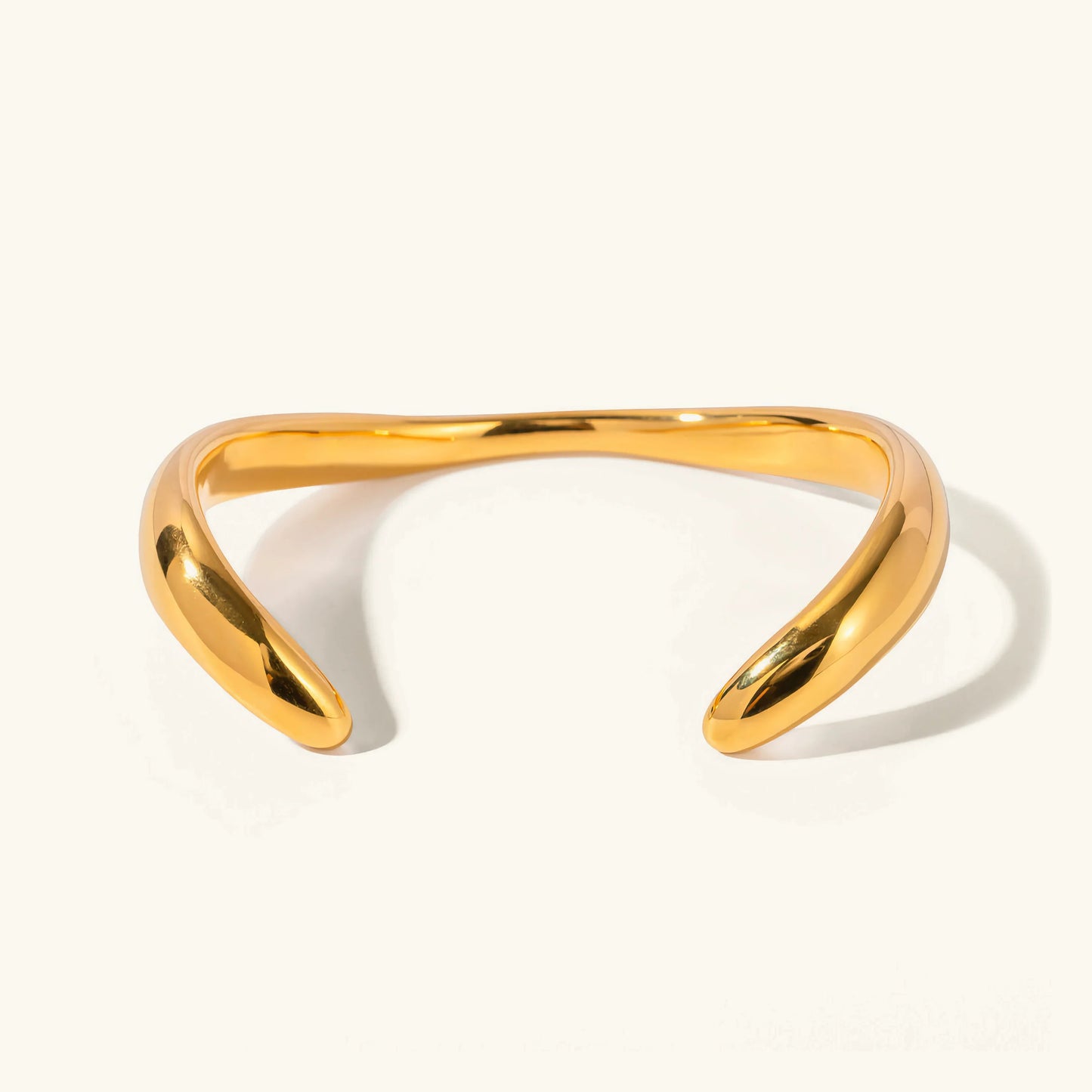 [Echo Fine]Audrina Contemporary Gold Bangle