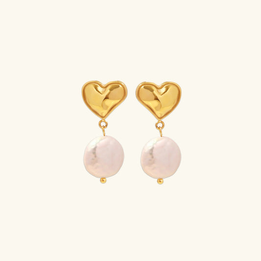 [Echo Fine]Blanche Freshwater Pearl Earrings
