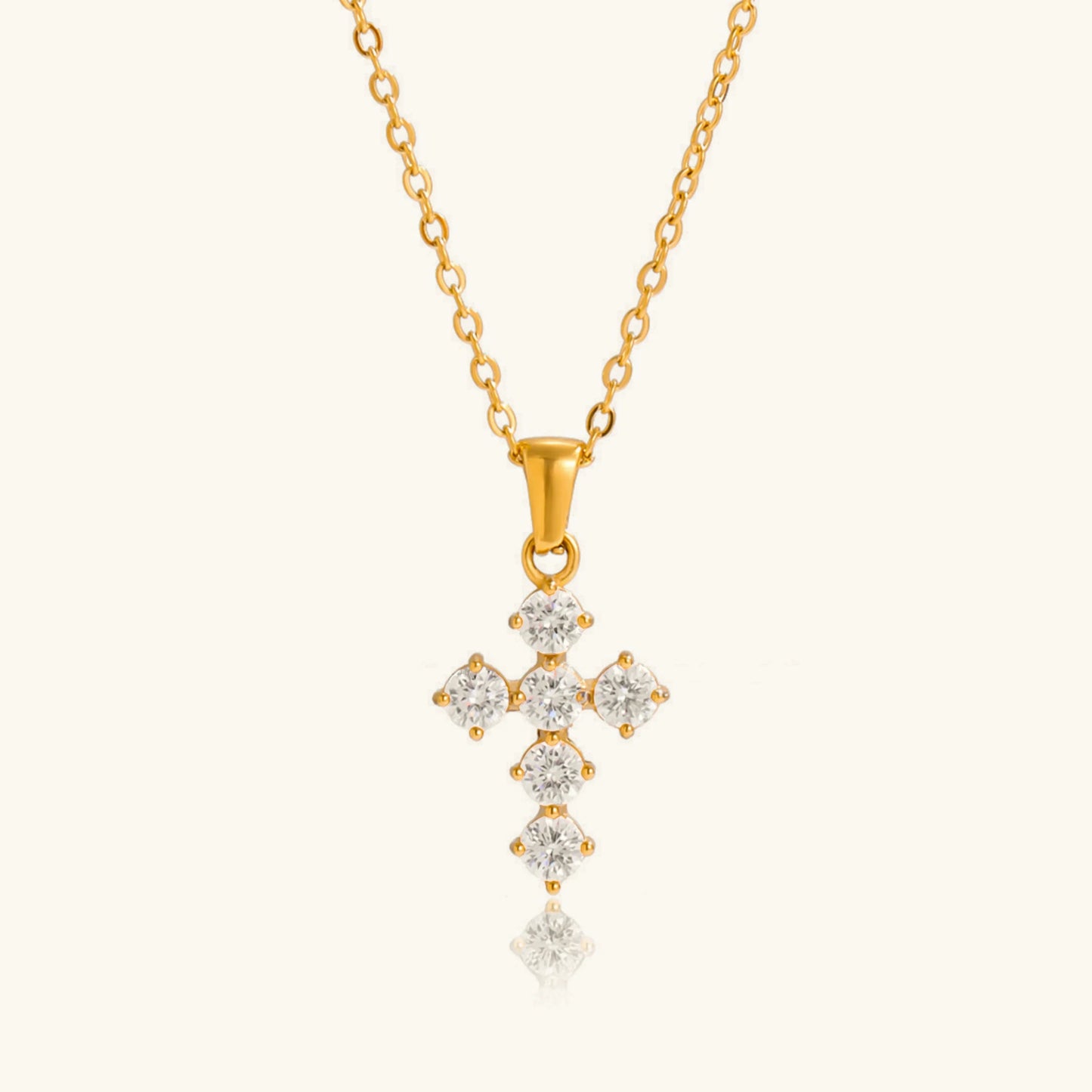 [Echo Fine]Wynter Diamond Cross Necklace
