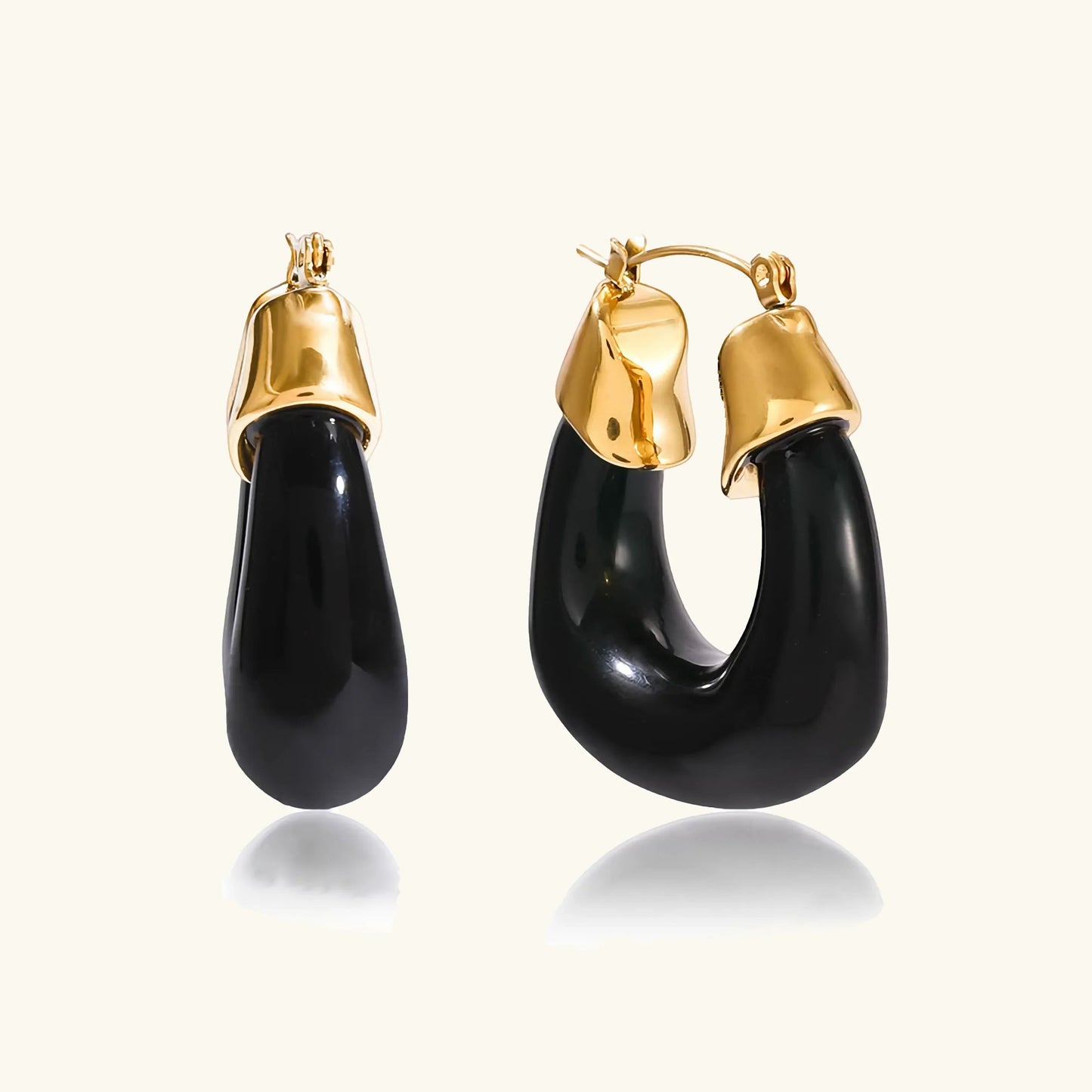 [Echo Fine]Leighton Chunky Enamel Hoops