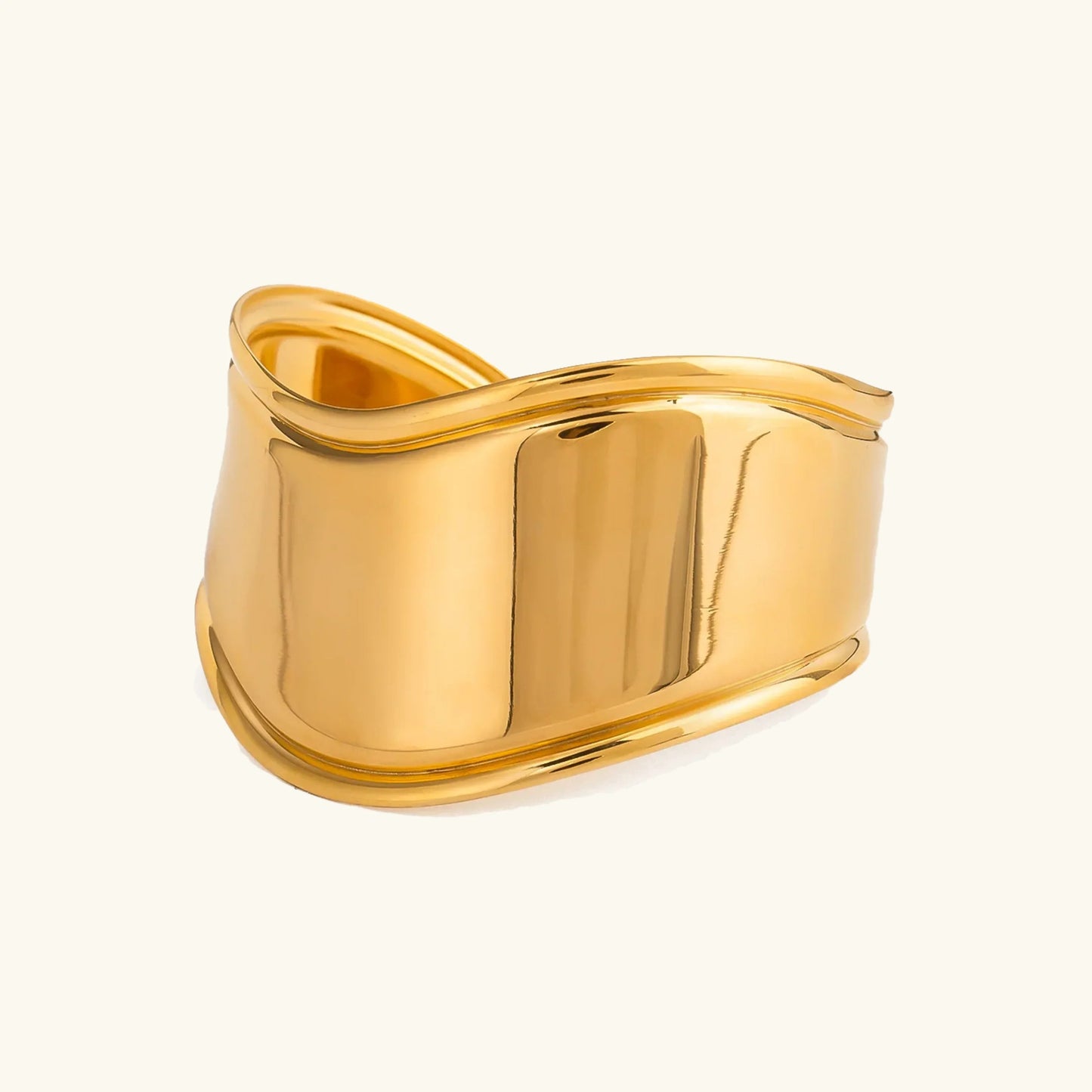 [Echo Fine]Izza Smooth Gold Cuff
