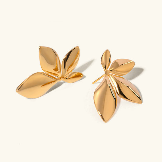 [Echo Fine]Velle Gold Petal Earrings