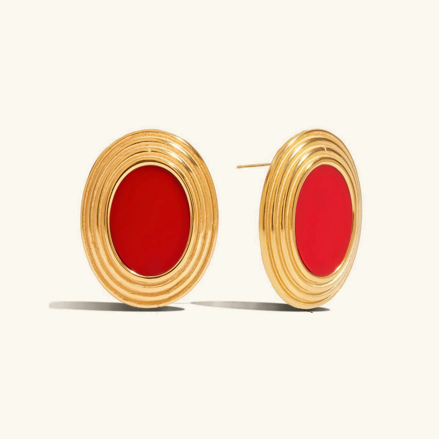 [Echo Fine]Ruthie Gold Enamel Earrings