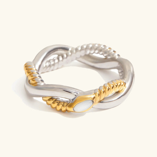[Echo Fine]Nerisse Two-Tone Twist Ring