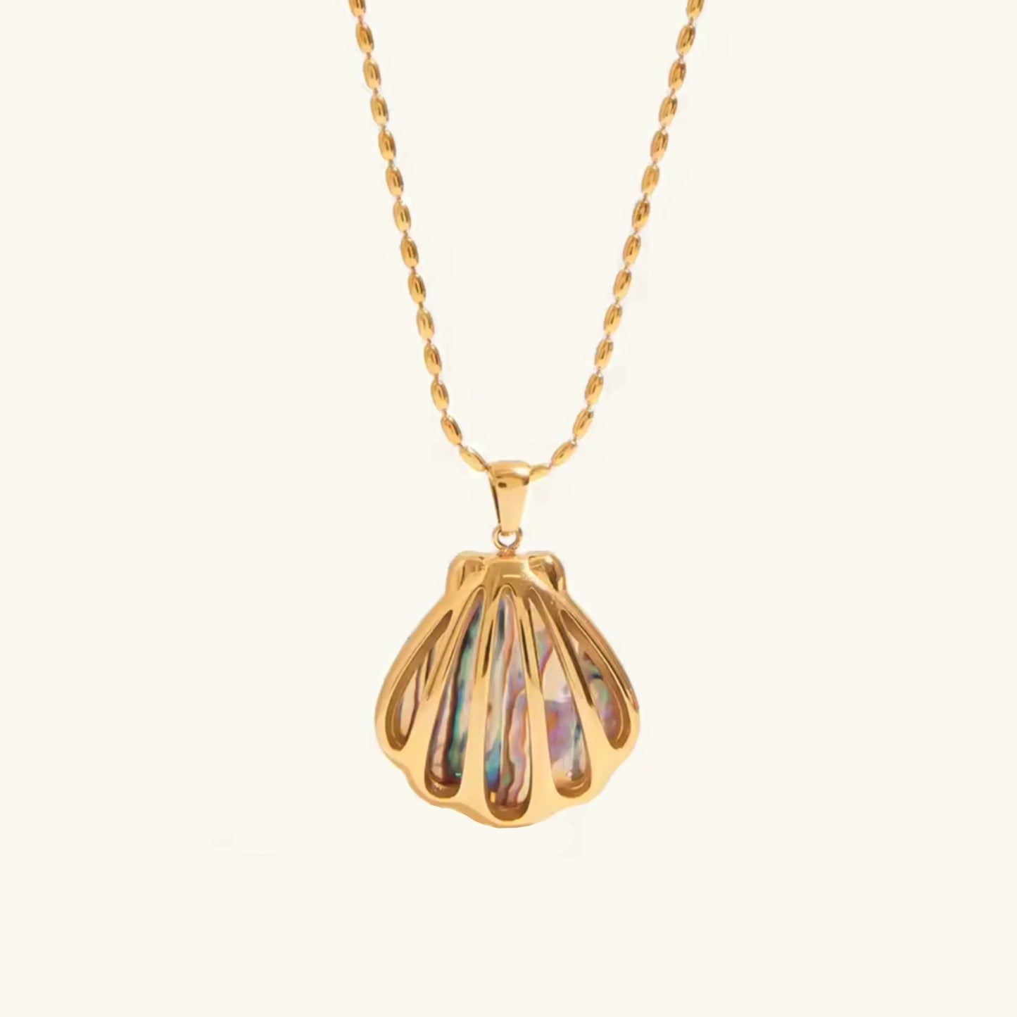 [Echo Fine]Nixie Gold Seashell Pendant
