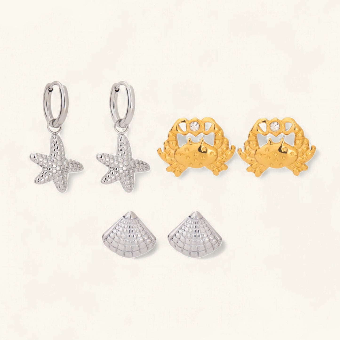 [Echo Fine]Cheyenne Seaside Essential Earrings Bundle