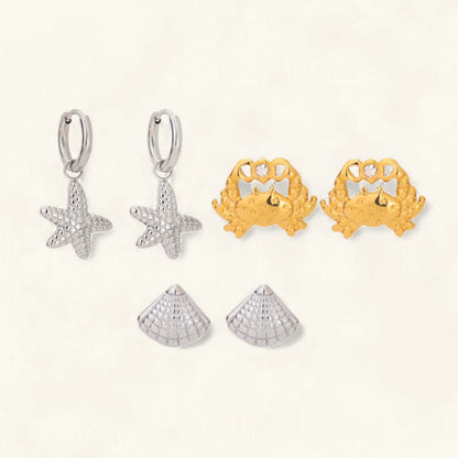 [Echo Fine]Cheyenne Seaside Essential Earrings Bundle