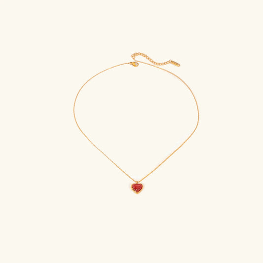 [Echo Fine]Cecily Gold Heart Necklace